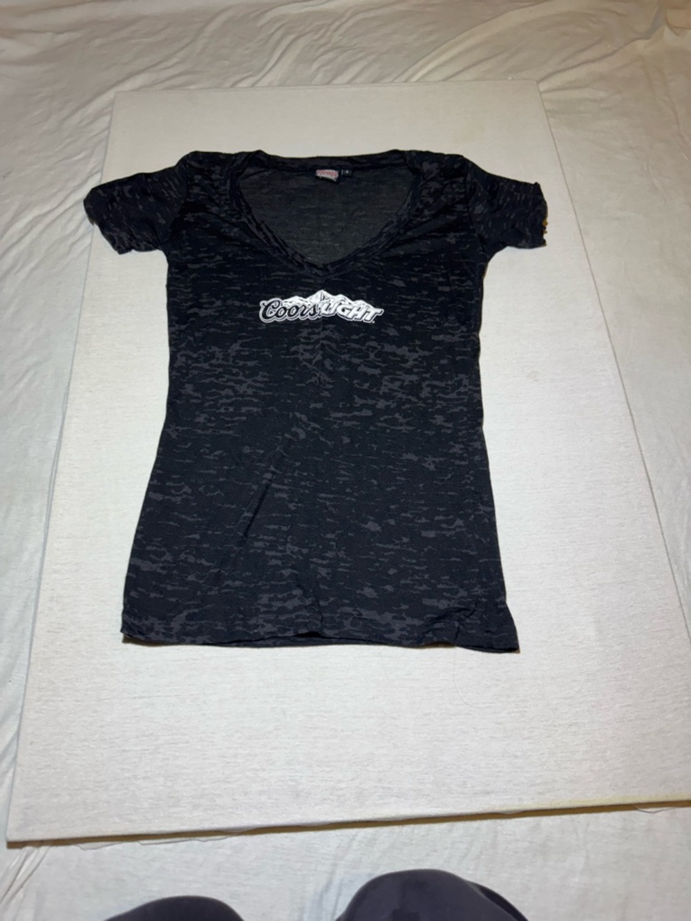 Black V-Neck Women's Tee
